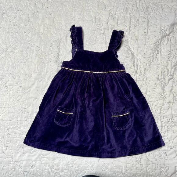 Baby Boden Velvet Ruffle Pinnie 18-24 months - Picture 2 of 6